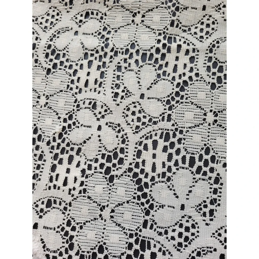 Vintage Lace Cream Ivory Ecru Beige Placemats Lot (8) 18X13.5